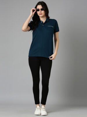 Taucan Teal Green Polo T Shirt