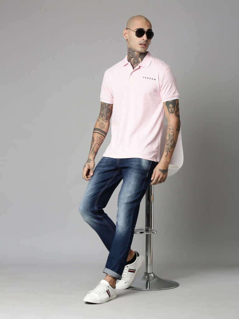 Taucan Light Pink  Polo T Shirt