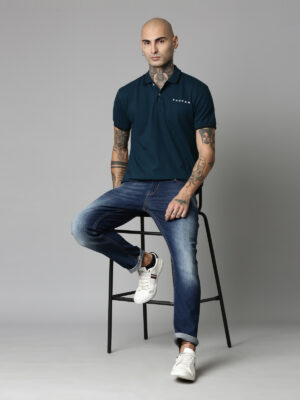 Taucan Teal Green Polo T Shirt